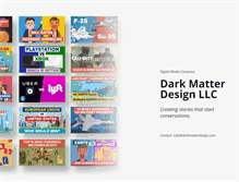 Tablet Screenshot of darkmatterdesign.com